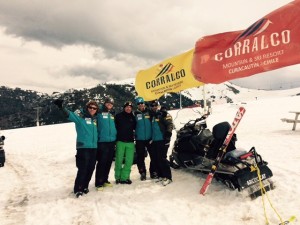 Miguel with Ski Team